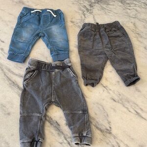 Stylish Kids Bottoms Set - Blue and Gray